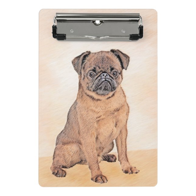 Brussels Griffon Smooth Painting Original Dog Art Mini Clipboard (Front)