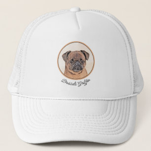 Brussels Griffon Smooth Painting Original Dog Art Trucker Hat