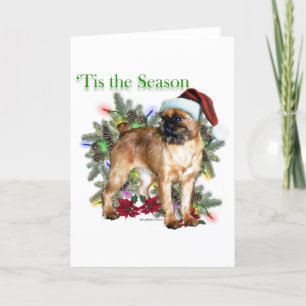 Brussels Griffon Tis the Season Holiday Card