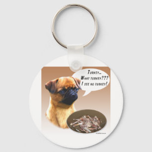 Brussels Griffon Turkey Key Ring