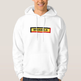 Brussels in Belgium Flag Colours Hoodie