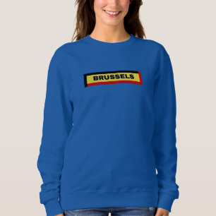 Brussels in Belgium Flag Colours Sweatshirt