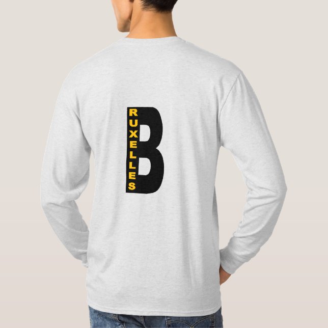BRUSSELS Men's Dash Basic T-shirt (Back)