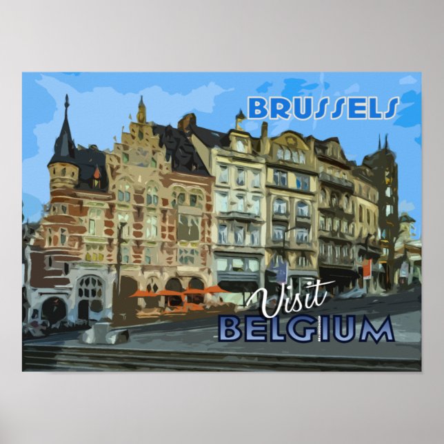 Brussels poster from serie Visit... (Front)