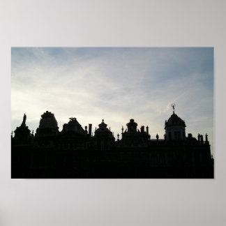 Brussels skyline poster