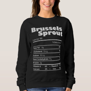 Brussels Sprout Nutrition Facts Thanksgiving Chris Sweatshirt