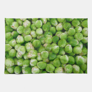 Brussels sprouts cabbage tea towel