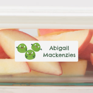 Brussels sprouts vegetables cartoon personalised