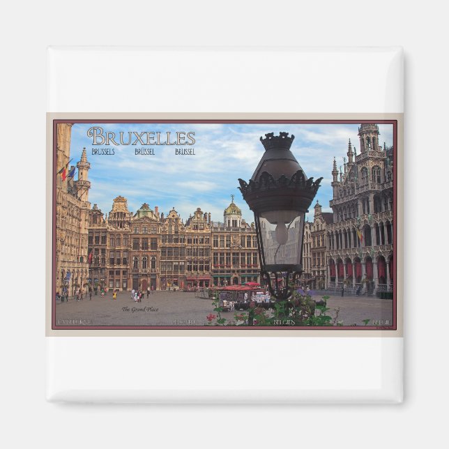 Brussels - The Grand Place Magnet (Front)