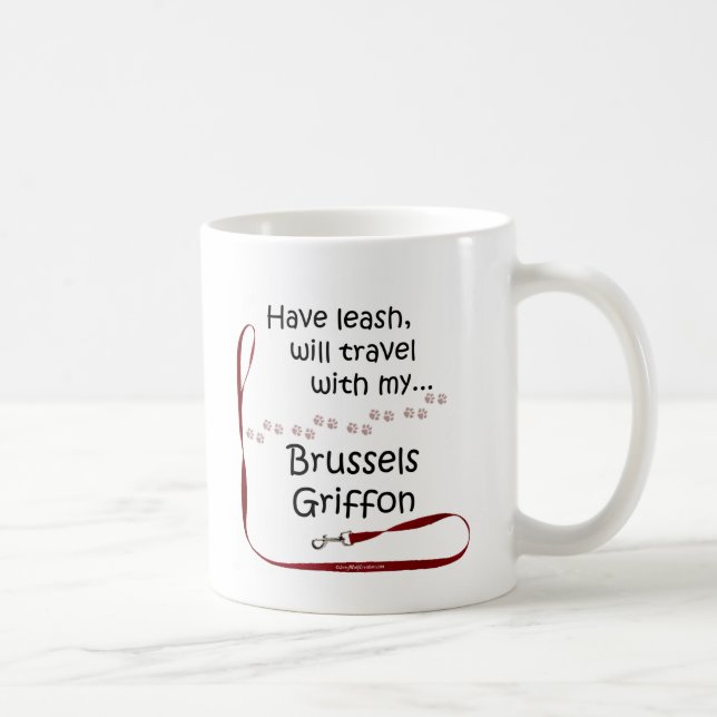 Brussels Travel Leash Coffee Mug (Right)