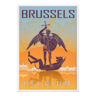 Brussels vintage poster