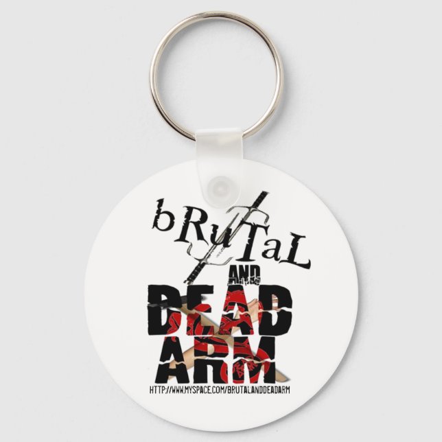 bRuTaL and Dead Arm Logo Key Chain (Front)