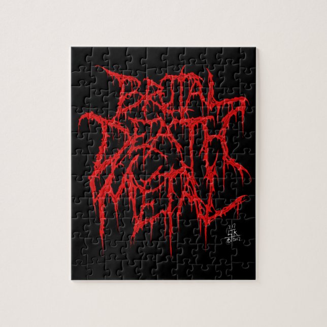 Brutal Death Metal Jigsaw Puzzle (Vertical)