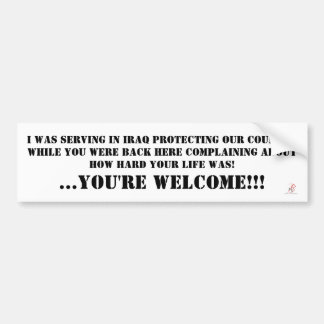 Brutal Muse "Serving In Iraq" Bumper Sticker
