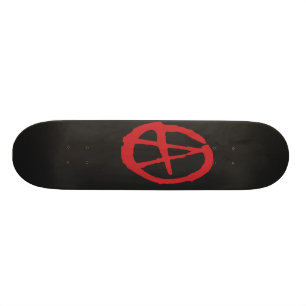 Brutal Red & Black Anarchy Skateboard Decks