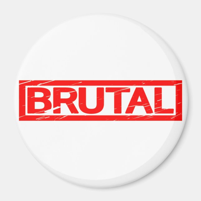 Brutal Stamp Magnet (Front)