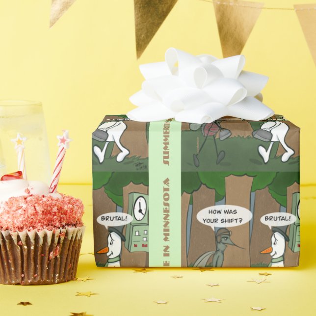 Brutal Summertime Wrapping Paper (Birthday Party)