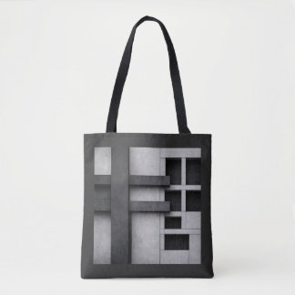 Brutalist Architecture Design Fine Art Cubist Tote Bag