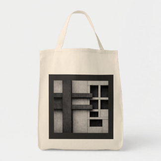 Brutalist Architecture Design Fine Art Cubist Tote Bag