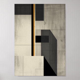 Brutalist Architecture Minimalist Wall Art