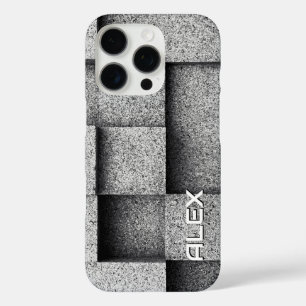 Brutalist Concrete Blocks – Industrial Texture  iPhone 16 Pro Case