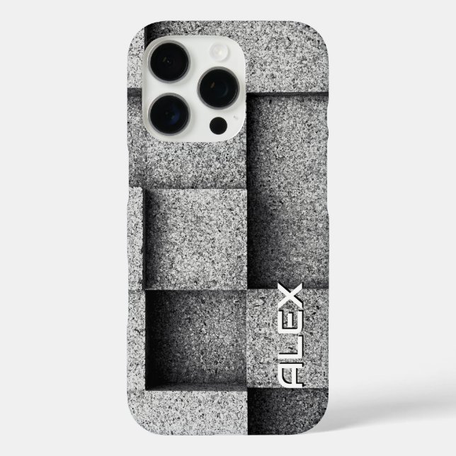 Brutalist Concrete Blocks – Industrial Texture  Case-Mate iPhone Case (Back)
