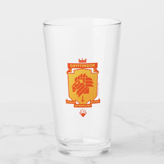 Brutalist GRYFFINDOR™ Crest Glass (Front)