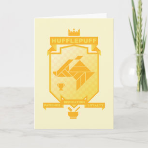Brutalist HUFFLEPUFF™ Crest Card