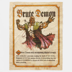 Brute Demon Fleece Blanket