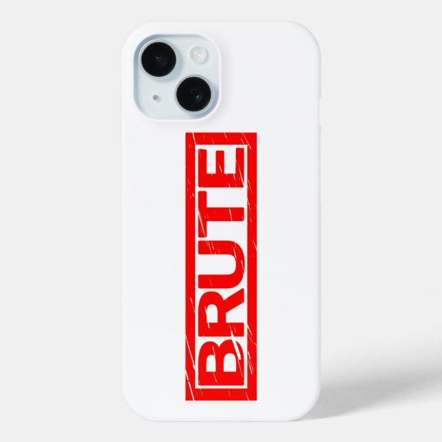 Brute Stamp Case-Mate iPhone Case (Back)