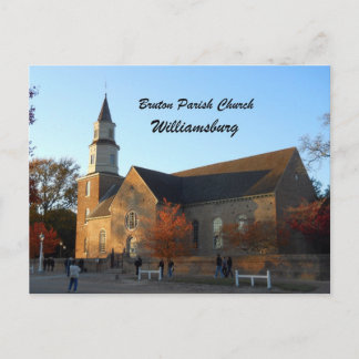Bruton Parish Church, Williamsburg Postcard