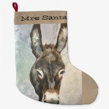 Brutus Miniature Donkey Christmas Stocking