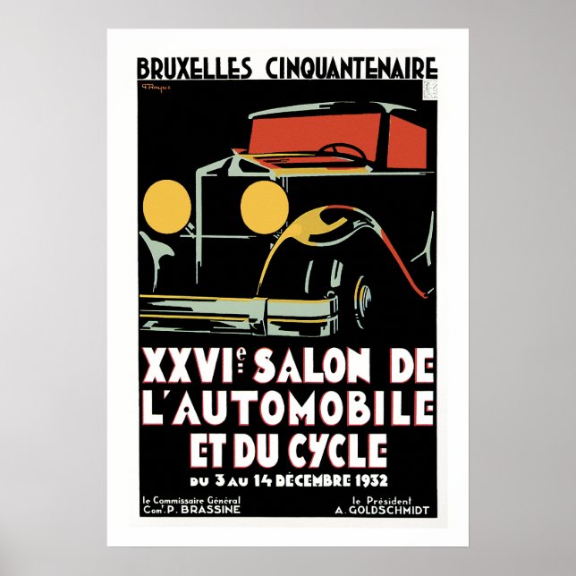 Bruxelles 25th Salon du l'Automobile Poster (Front)