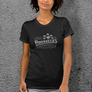 Bruxelles Quantum Nostalgic Silver Womens T-Shirt