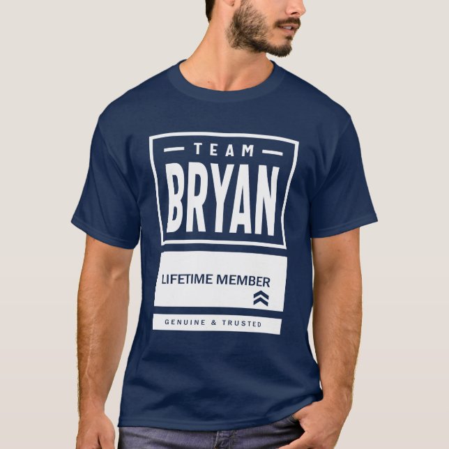 Bryan Personalized Name Birthday Gift T-Shirt (Front)