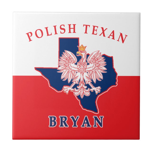 Bryan Polish Texan Ceramic Tile (Front)