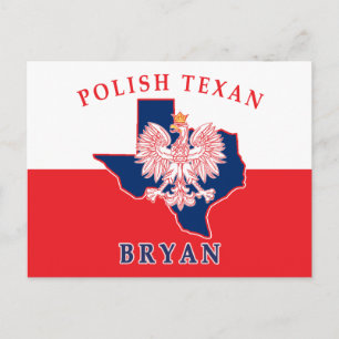 Bryan Polish Texan Postcard