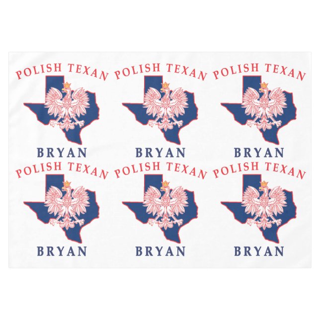 Bryan Polish Texan Tablecloth (Front (Horizontal))