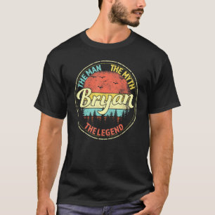 Bryan The Man The Myth The Legend Men Personalised T-Shirt