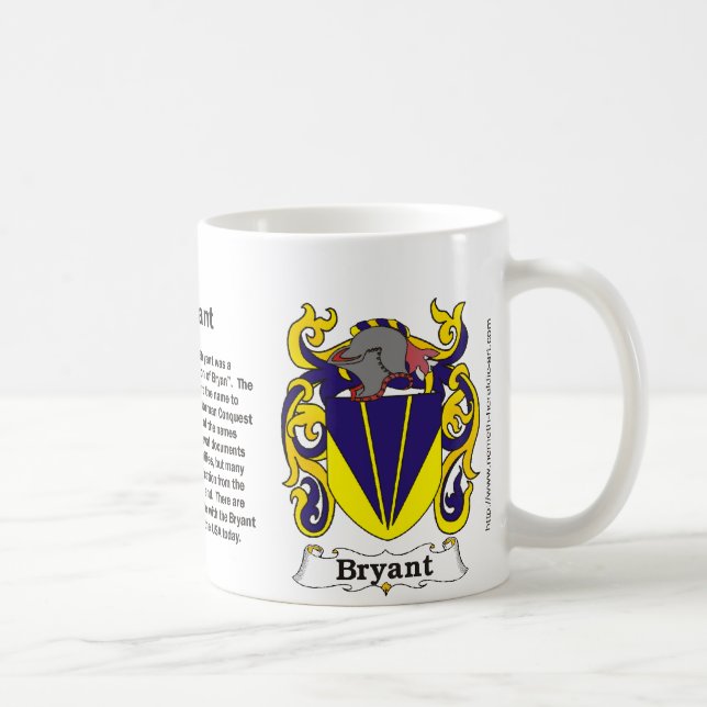 Bryant family Crest on a mug (Right)