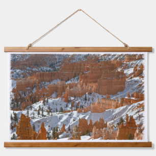 Bryce Canyon Hoodoos with Snow Hanging Tapestry