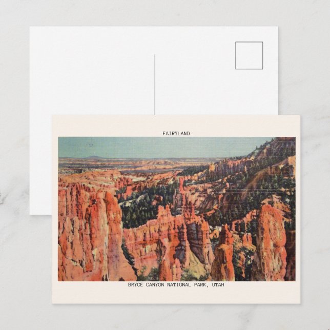 BRYCE CANYON NATIONAL PAR, FAIRYLAND gifts Postcard (Front/Back)