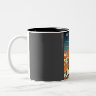 Bryce Canyon National Park at Night Vintage Minima Two-Tone Coffee Mug