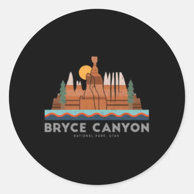 Bryce Canyon National Park Classic Round Sticker (Front)