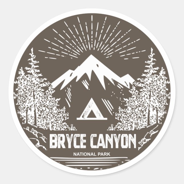 Bryce Canyon National Park Classic Round Sticker (Front)