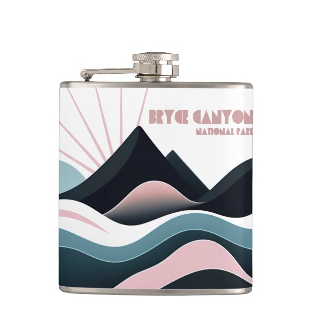 Bryce Canyon National Park Coloured Hills Hip Flask (Front)