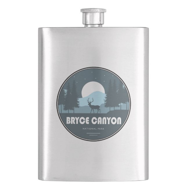 Bryce Canyon National Park Deer Hip Flask (Front)