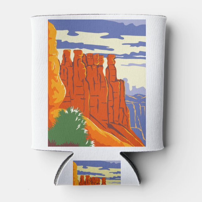 Bryce Canyon National Park in Paunsaugunt Plateau Can Cooler (Front)