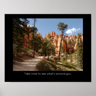 Bryce Canyon National Park Inspirational Quote Poster