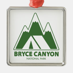 Bryce Canyon National Park Mountains Camping Metal Ornament